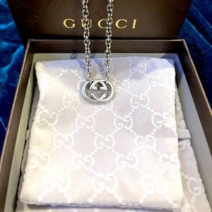 Gucci Sterling Silver Britt necklace